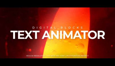 پریست متن دیجیتال Digital Text Animator در پریمیر