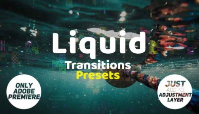 پریست ترانزیشن کارتونی Liquid Transitions در پریمیر
