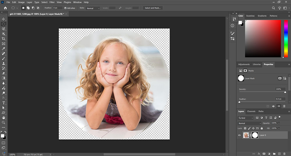 برش دایره ای